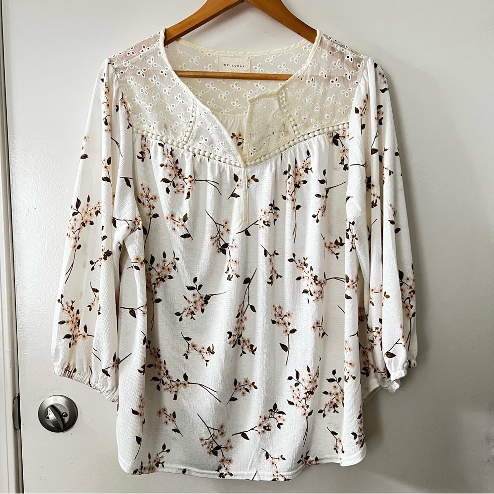 Melloday flowy boho top